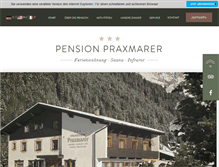 Tablet Screenshot of pension-praxmarer.at